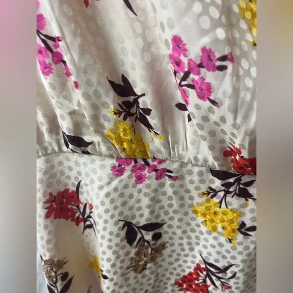 NWT Ann Taylor Floral mock neck midi flare dress Size 10. #10283 - Picture 5 of 9